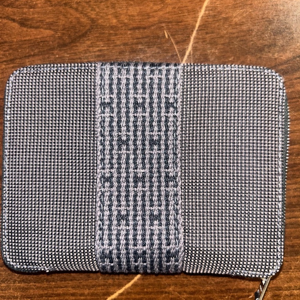 Hermes Gray and Black Card Holder